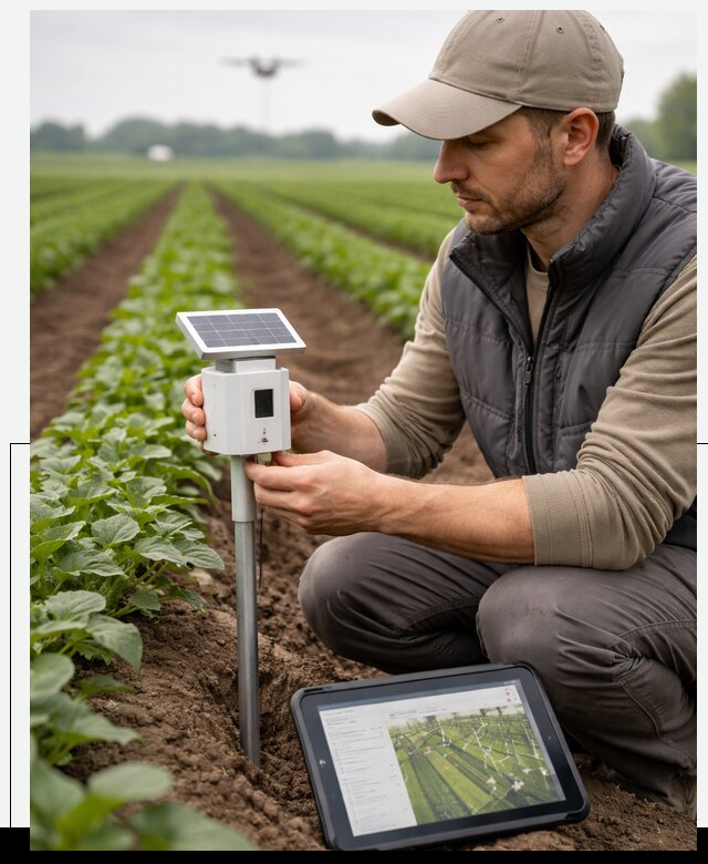 IoT мониторинг сельскохозяйственных полей и контроля в Мытищах