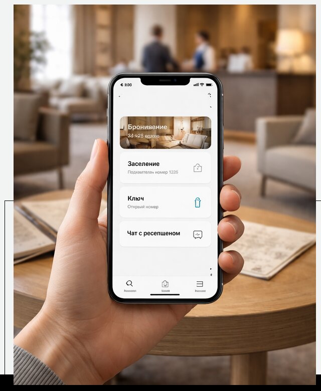 Мобильное приложение для гостей отеля в Мытищах, управление сервисом
